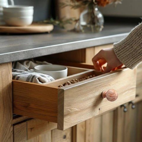 Boho Wood Dresser Knob Set With 10 Screws And Small Wrench Dense Leaf Pattern Resin Cabinet Knobs for kitchen furniture