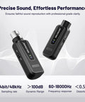 Plug On UHF 900MHz XLR Wireless Microphone Adapter With 164ft Range And 48V Phantom Power For Mic, Audio Mixer And PA Setup