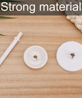 3 Piece Spool Pin Cap Set With Small And Large Spool Covers And Spool Pin Quick No Fuss Replacement Parts For Everyday Home Sewing Machines Durable Spool Cap Covers That Fit Most Domestic Machines, white plastic parts