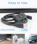 USB cable and adapters for Black Light Bar 10W USB UV Blacklight Tube 1 Ft Two Pack For Glow In The Dark Parties Halloween Decor