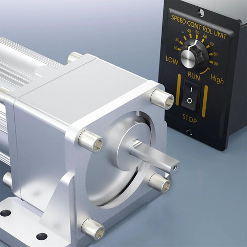 6W reversible AC motor with variable speed controller and mounting bracket, ideal for chemical and medical equipment applications
