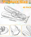 Totally Awesome 40 Pack Balloon Arch Clips Set With 2.4 Inch Plastic Spring Clamps For Party Decor Backdrops And Crafts That Stay Hidden, clear clip size