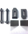 M6 clamp kit components for Four Inch Rotary Table For Milling Machines With Four Slots, secure clamping hardware.
