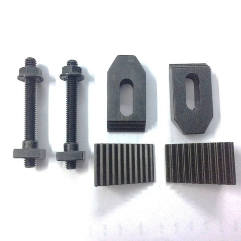 M6 clamp kit components for Four Inch Rotary Table For Milling Machines With Four Slots, secure clamping hardware.