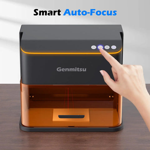 Front view of Speed Demon Galvo Laser Engraver 10W With Auto Lifting 90000mm Min Speed 200x100mm Large Work Area, touch control shown.