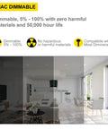 Living room illuminated by Six Pack Three Inch Square Ultra Thin LED Recessed Lights With Five Color Temperature Selectable 2700K 3000K 3500K 4000K 5000K 550 Lumens Dimmable IC Rated Easy Install White Slim Panel Canless Wafer Lights Metal J Box