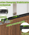 Motion damping stabilization mechanism of pocket door track kit with soft close and soft open for 5 ft, 5.3 ft and 8 ft doors