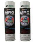 Gloss White MRO Industrial Enamel Spray Paint In 20 Fluid Ounces Two Pack Rugged Metal And Industrial Finish For Indoor Outdoor Use Quick Dry Smooth Coverage For Tools Machinery And Projects