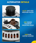 High Output New Alternator Fits 2003 2006 Nissan 350Z 2005 2006 Infiniti G35 2003 2008 FX35 close-up details