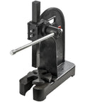 Rugged 3 Ton Manual Arbor Press, Heavy Duty Cast Iron Desktop Hand Press with metal ram for jewelry crafting and embossing.