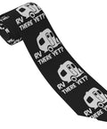 Men's Necktie Premium Fabric Business Formal Tie for Weddings Office Parties, 100 Percent Polyester, Soft Yet Crisp Drape, Durable Colorfast Material, Easy Care, Anti-Sway Buckle Design for a Slick, Hassle Free Look featuring RV there yet?
