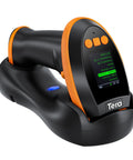 Wireless Barcode Scanner With Screen Pro Version 1D 2D QR Handheld Reader Works With Bluetooth 2 4G USB Wired Plug And Play