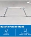 Five Inch Metal Cable D Ring Pack of Twenty Five for Horizontal and Vertical Wall Cable Organization Die Cast Aluminum Construction