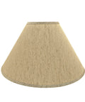 Transitional Hardback Empire Spider Lamp Shade In Yellowish Brown Gauze Textured Fabric