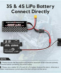 Beefy 34Kgcm High Torque RC Steering Servo waterproof with direct 16.8V LiPo battery connection for 1 to 10 scale RC cars.