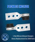 Get That Jee.p Cherokee Sipping Smooth And Silent With These Heavy Duty Rear Exhaust Muffler Hangers Kit Replaces 68141919AB For 2015-2021 Models, pair of metal hangers