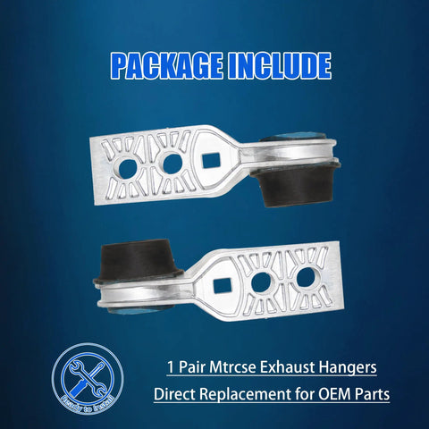 Get That Jee.p Cherokee Sipping Smooth And Silent With These Heavy Duty Rear Exhaust Muffler Hangers Kit Replaces 68141919AB For 2015-2021 Models, pair of metal hangers