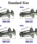 Badass Eighty Piece Petal Expansion Bolt Kit With Compact Toolbox includes M4-20, M4-25, M5-25, M6-25 bolts for DIY projects.