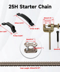 25H 62 Link Timing Starter Chain Breaker Kit For 50Cc To 125Cc Chinese ATVs Go Karts Dirt Bikes And Quad Rigs components