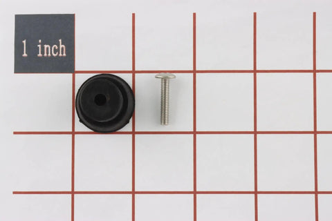 Door Stop Rubber Tip With Screw In Replacement Tips For Drop Down Door Holders Black 4 Pack with screw on grid