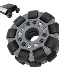 100mm Nylon Rubber Omnidirectional Wheels With Double Row Bearings For RC Cars And Robotics Smooth 360 Degree Maneuverability Ultra Durable Drive Wheel Upgrade For Chassis And Racing Bots