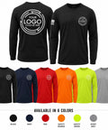 Premium Custom Men Long Sleeve Work Shirt Built Different Heavy Duty Hi Vis Safety Apparel Company Uniform Logo Print available in six colors