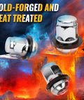 Set Of 20 12x1.5 Radius Ball Seat Lug Nuts With Washer Chrome Finish For Civic S2000 CRZ DX LX EX OE Style Replacement