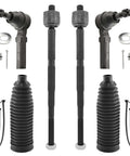 12Pc Front Suspension End Kit For 2010-2017 GMC Terrain And Chevy Equinox Including Rack Boots, Tie Rods, and Accessories