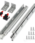 Undermount Soft Close Drawer Slides Set Heavy Duty Full Extension Ball Bearing Runners, screws and brackets included
