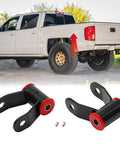 Rear Lift Shackle Kit For 1 To 1.5 Inch Lift Chevy Silverado And GMC Sierra 1500 Trucks 1988 To 2018 2WD 4WD Replacement