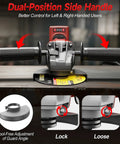 Cordless Angle Grinder For 18V Batteries, Four And A Half To Five Inch, dual-position side handle, tool-free guard angle adjustment