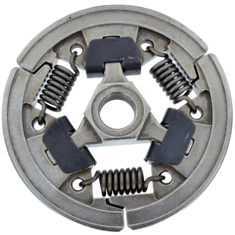 Built Tough Heavy Duty Chainsaw Clutch Assembly 1128 160 2004 Replacement For 044 046 MS440 MS460 Chainsaw Models High Strength Cast Steel With Wear Resistant Friction Shoes For Smooth Starts And Reliable Power Transfer, front view