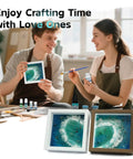 Coastal Sea Resin Art Kit For Teens And Adults With UV Light All-Inclusive Beginner Friendly DIY Beach Craft Gift Set Displayed