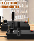 Heat Cutting Ribbon Cutter Machine with Fan, compact electric tool for DIY webbing and hair band crafts, adjustable temperature