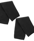 Heavy Duty Cut Resistant Arm Sleeves For Welding And Yard Work shield forearms from cuts, black PE blend material, ergonomic fit.