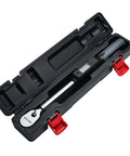 Half Inch Digital Torque Wrench With Rotating Display For Precise Fastening, 19.9 To 154.8 Lb Ft Range, Four Percent Accuracy, Beep Alerts When Target Reached, Easy Unit Conversions Between Lb Ft Nm Kg, Half Inch Drive, Made In Taiwan in case
