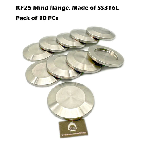 KF25 Flange Cap Blind Flange Blank 316L Stainless Steel Pack Of 10 Pcs Silver 25mm Iso KF25 Off Cap on vacuum flange covers