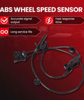 Heavy Duty Abs Wheel Speed Sensor For Toyota Rav4 showcasing accurate signal output and fast response for reliable braking.