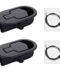 Heavy Duty Two Pack Recliner Replacement Parts Featuring Durable Release Pull Handle And Smooth Glide Return Cable For Couch Sofa, black handle.