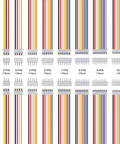 JST XH 2.54mm Connector Kit 90 Pair Set With 2 3 4 5 6 7 8 9 10 Pin Headers Male And Female Plugs, color-coded wires