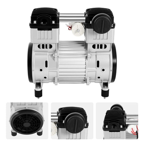 Heavy Duty Oil-Free Air Compressor Motor 7 CFM With High Torque Piston Pump. 110V 1100W Watt Quiet Industrial Grade Vacuum Unit For Shop And Garage Use Rust Resistant Aluminum Alloy Construction Reliable Power Delivery Low Maintenance Design Perfect For