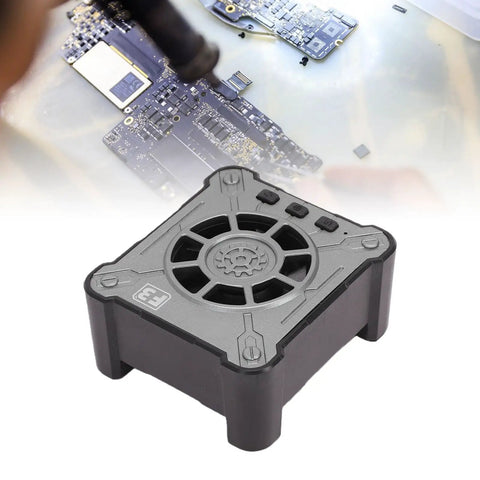 3 In 1 Curing Fan With Stepless Speed Control And Smoke Exhaust For Phone PCB Repair Built In Battery 10000 RPM Brushless Motor