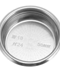 58mm Espresso Portafilter Basket For Home Machines, 18g 304 Stainless Steel Filter with Even Extraction, easy clean