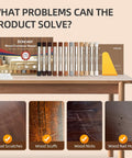 12 Colors Wood Filler Sticks Wax Crayons For Quick Fixes On Wood Furniture Floors Cabinets Tables And Doors Repair Scratches Scuffs Cracks And Nail Holes With Easy Color Matching Kit displayed on table with color samples.