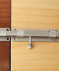 Heavy Duty Stainless Steel Gate Latch With Premium Matte Black Finish Tough As Nails Outdoor Fence Security Lock For Wooden Garden Yards And Sheds Bulletproof Design on wooden door.