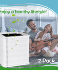 Blue Pure 211 Plus True HEPA Replacement Filter 3 Pack For Blueair Blue Pure 211 Plus And Max Air Cleaner Purifier in room setting