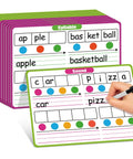 12 Pack Phonemic Awareness Dry Erase Cards 9 By 12 Inch For Sound, Syllable, And Phonics Practice with Syllable and Sound Examples