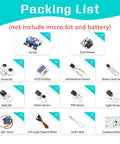 IoT Cool Microbit Sensor Starter Kit With Octopus Series Sensors And WiFi Module RTC Timing Cloud Data Environment Experiment Kit For Internet Of Things packing list