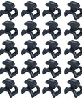 20 Pcs Series Cable Clips For European T Slot Aluminum Profiles And 3030 4040 Extrusions, cord organizers neatly arranged, black finish