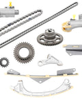 Engine Timing Chain Kit For 2015 2020 Acura TLX ILX Honda Accord CR-V 2.4L Engine Replacement components and tools shown